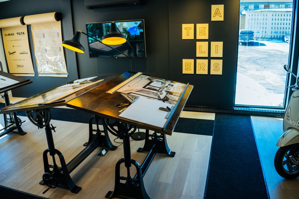 DevMcGill Ateliers Castelnau Office Inauguration Event Design Exhibits